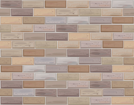  seamless brick wall made of light bricks different colors.のイラスト素材