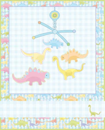Card for baby boy.のイラスト素材