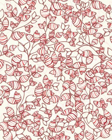 Seamless  pattern of leaves.のイラスト素材