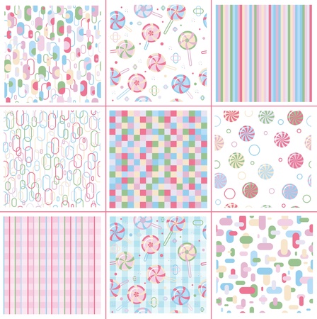 Seamless sweet patterns for design. のイラスト素材