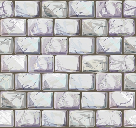 Vector seamless texture of stones in white colorsのイラスト素材