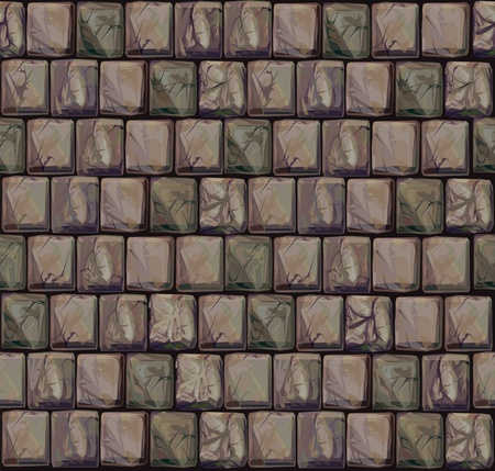 Seamless texture of stones in brown colors. のイラスト素材