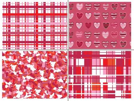 Seamless pattern of hearts for Valentineのイラスト素材