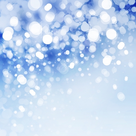 Lights on blue backgroundの写真素材
