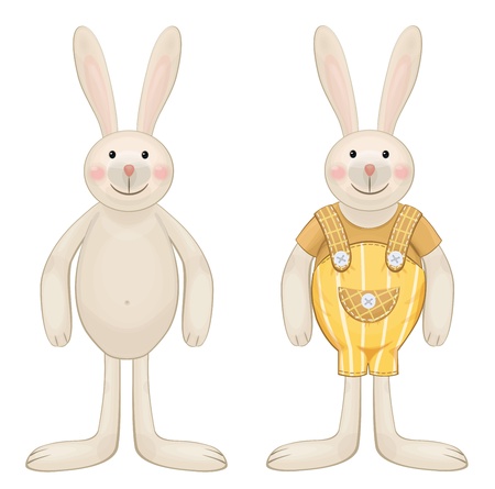 Cute bunny for Easter s design のイラスト素材