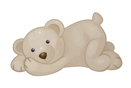 cute bear isolated のイラスト素材