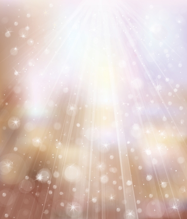  Vector glitter  background with rays and lights のイラスト素材