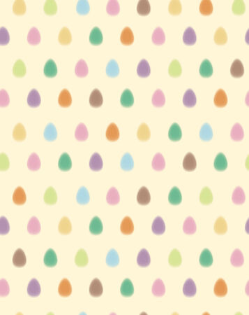 Vector seamless pattern of Easter eggs, blurred effect のイラスト素材