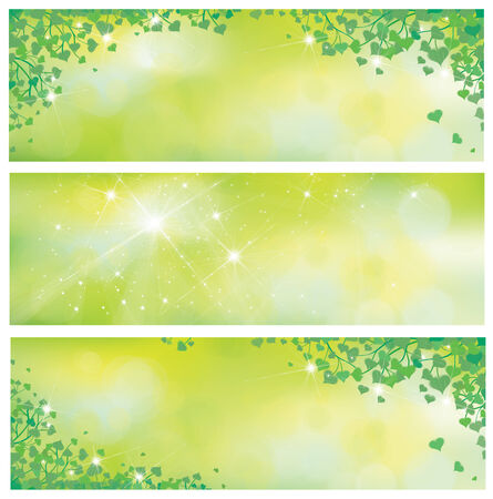 Vector spring nature banners.のイラスト素材