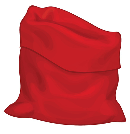 Santa Claus bag isolated.のイラスト素材