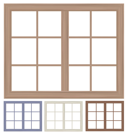 window frames isolated.のイラスト素材