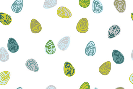 Vector seamless pattern,  colorful eggs shapes for Easter design.のイラスト素材