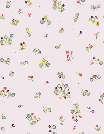 Vector seamless  floral pattern.のイラスト素材