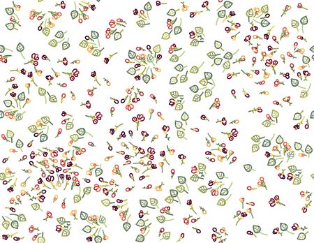 Vector seamless floral pattern.のイラスト素材
