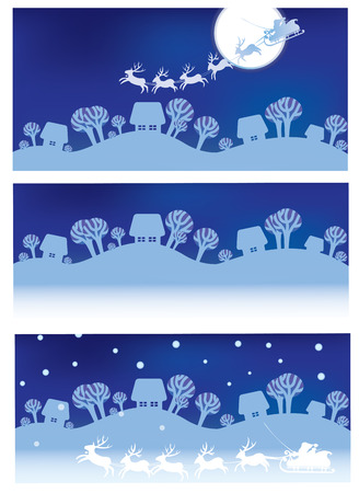 Vector Christmas  banners.のイラスト素材