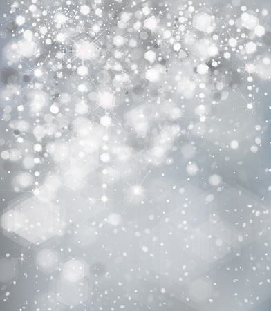 Lights  and stars on gray background.のイラスト素材