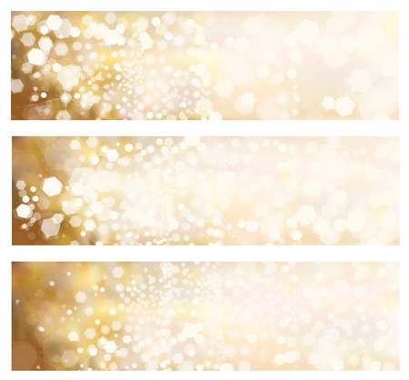 Vector  golden banners.のイラスト素材