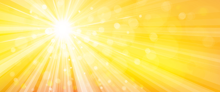 Vector abstract yellow rays background.のイラスト素材