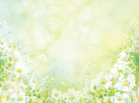Vector spring floral background.のイラスト素材