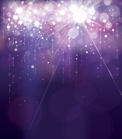 Vector violet lights background. Holiday background.のイラスト素材
