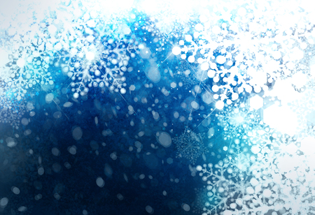 Winter,  blue, snowflakes background. Christmas background.の写真素材