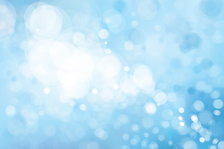 Vector blue lights  background. Winter Christmas background.のイラスト素材