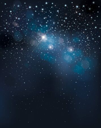 Vector night starry sky background.のイラスト素材