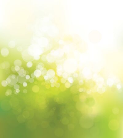 Vector green, lights background. Spring background.のイラスト素材