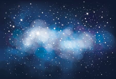 Vector night starry sky background.のイラスト素材