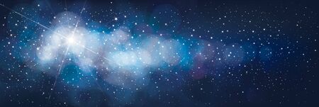 Vector night starry sky background.のイラスト素材