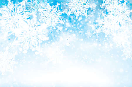 Vector winter snowy background. Christmas background.のイラスト素材