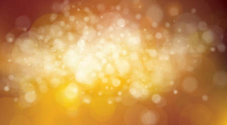 Vector  bokeh, golden colors  background. Autumnal background..のイラスト素材