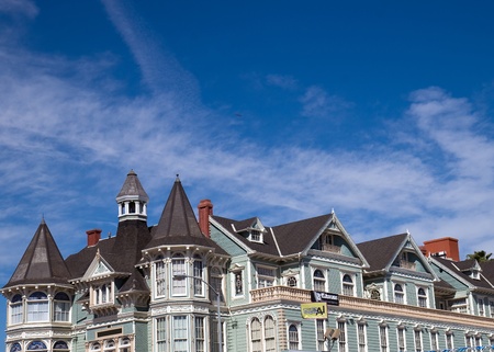 House and blue skyのeditorial素材