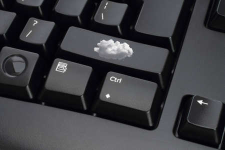 Black computer keyboard keysの写真素材