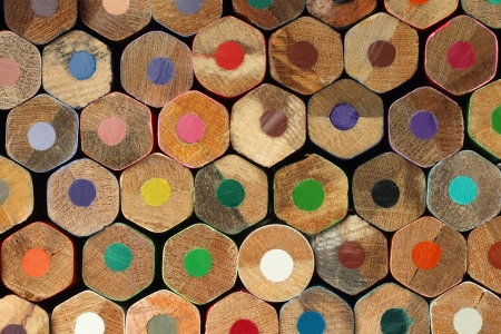 Color pencils background close-upの写真素材