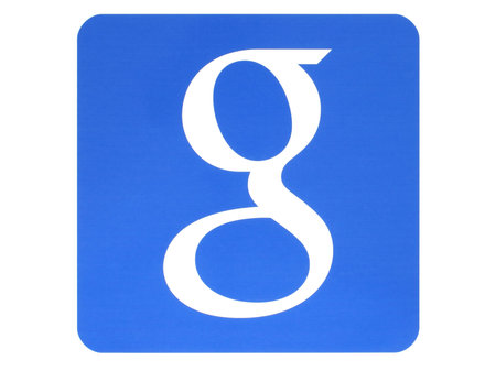 KIEV, UKRAINE - MAY 26, 2015:Google logotype printed on paper on white background.Google is USA...