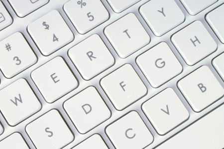 Concept of computer keyboard close-up