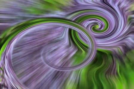 Abstrac tlilac and green twirl - nature backgroundの写真素材