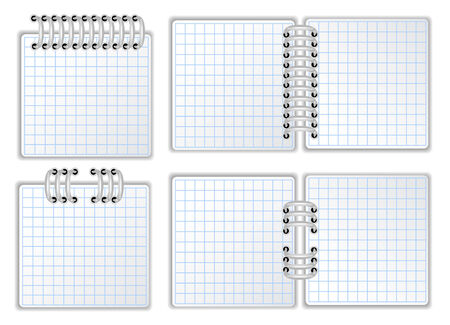 Notebook pageのイラスト素材