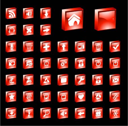 Web buttonsの写真素材