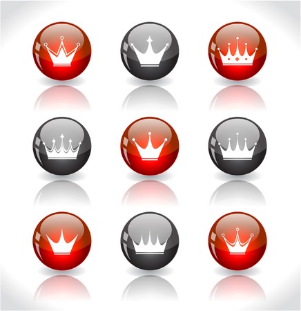 Buttons with crowns.の写真素材