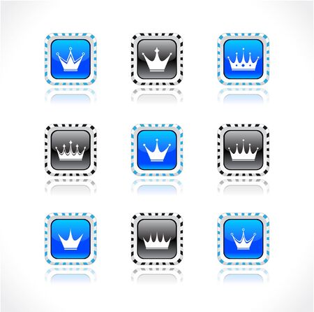 Buttons with crowns.の写真素材