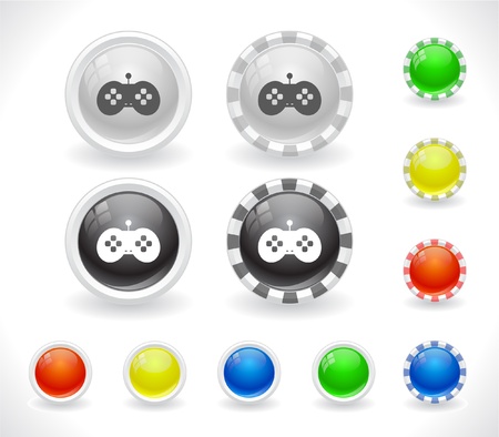 Buttons for web. Vector.のイラスト素材