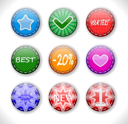 set of sale badges for webのイラスト素材
