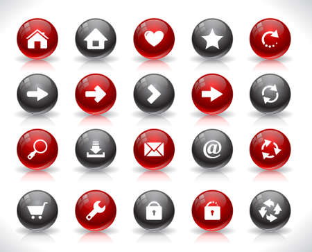 Buttons for web. Vector illustration.のイラスト素材