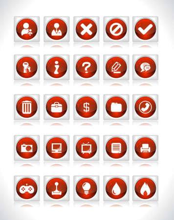 Shiny color buttons for webのイラスト素材