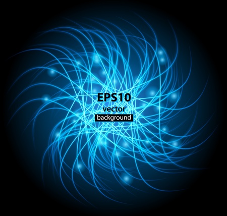 Vector illustration of futuristic blue abstract glowing backgroundのイラスト素材