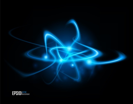 abstract energy formation - blue theme. vector eps10 file.のイラスト素材