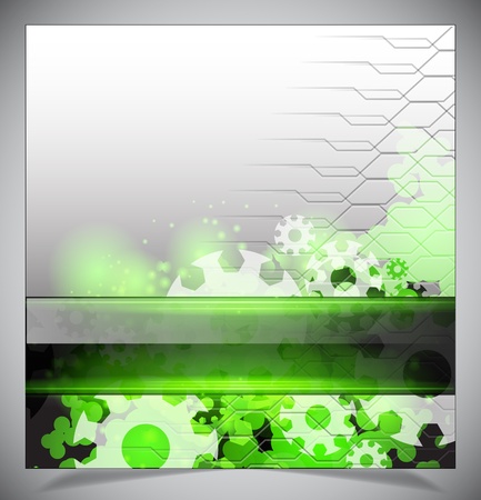 Green and white modern futuristic background. Vector illustrationのイラスト素材