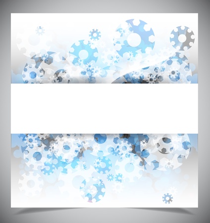 Blue and white modern abstract background. Vector illustrationのイラスト素材